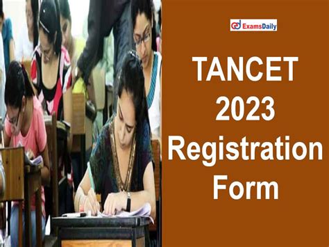 tancet 2023 registration eligibility